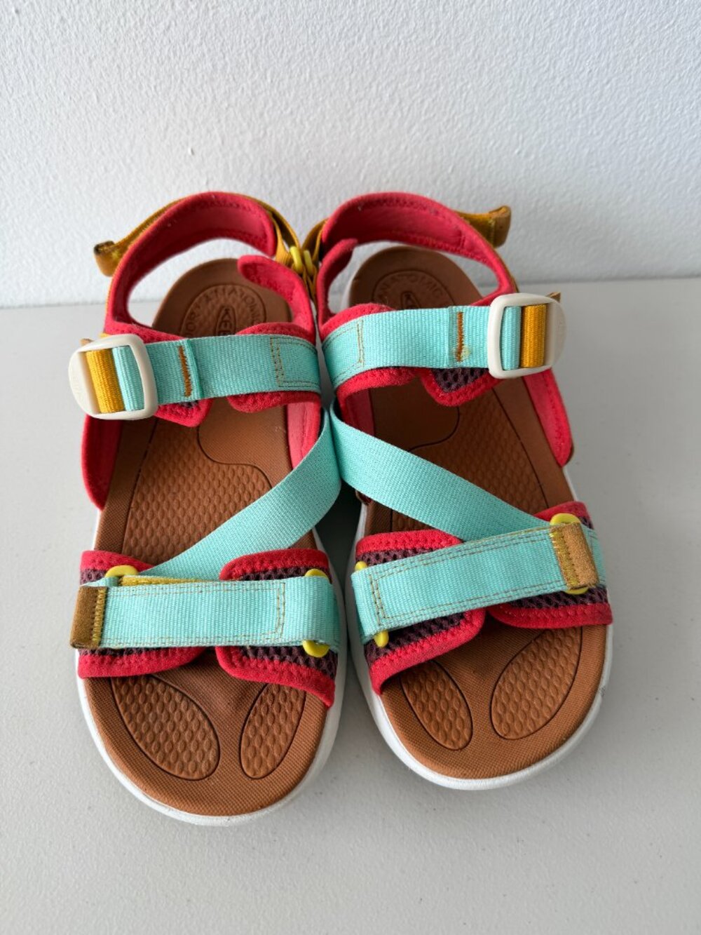 Keen Women's Turquoise, Pink & Mustard Sport Sandals - Picture 2 of 8